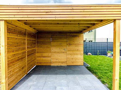 Gartenhaus Gartenhaus mit Vordach